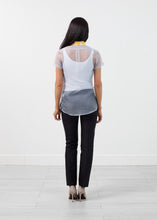 Load image into Gallery viewer, Sheer Button-Up Blouse in Pale Blue
